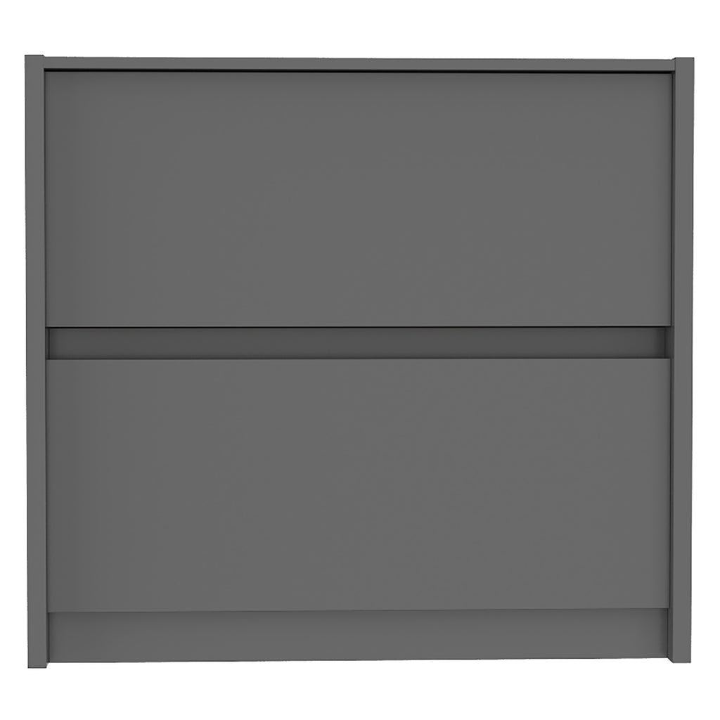 Table de nuit farona pour décoration de chambre, gris foncé